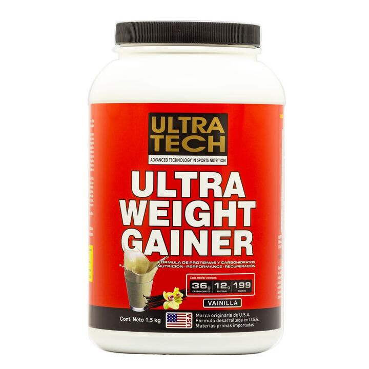 Ultra Weight Gainer 1500 g Vainilla = Ultra Tech               