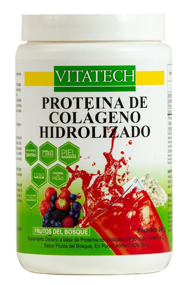 Proteína de Colágeno x 248 g Frutos del Bosque = Vitatech