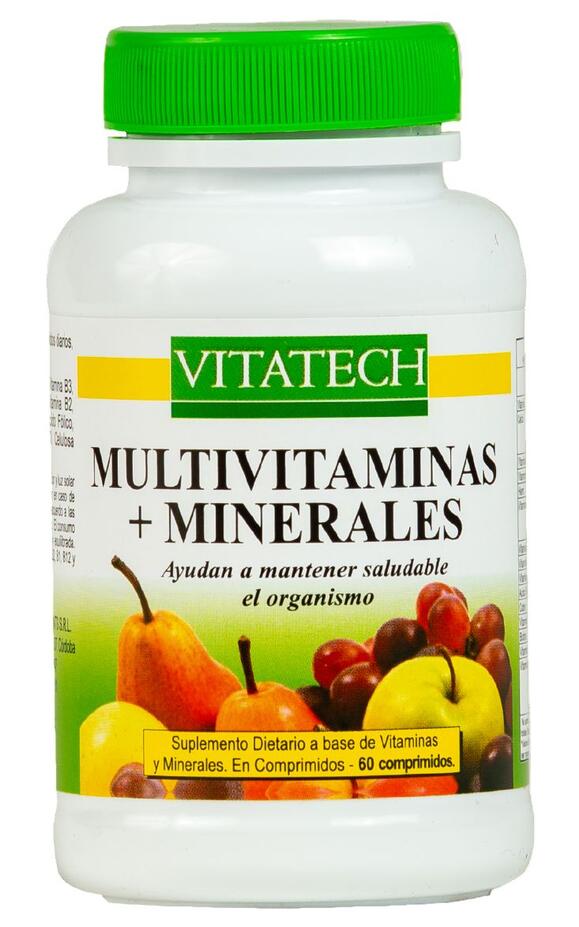 Multi vitaminas y minerales x 60 comp = Vitatech