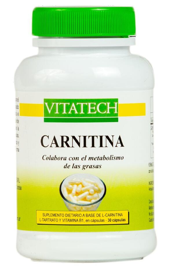 Carnitina 500 mg x 30 caps = Vitatech