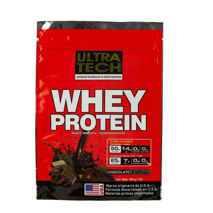 Whey Protein 454 g ( 1 libra) Chocolate = Ultra Tech