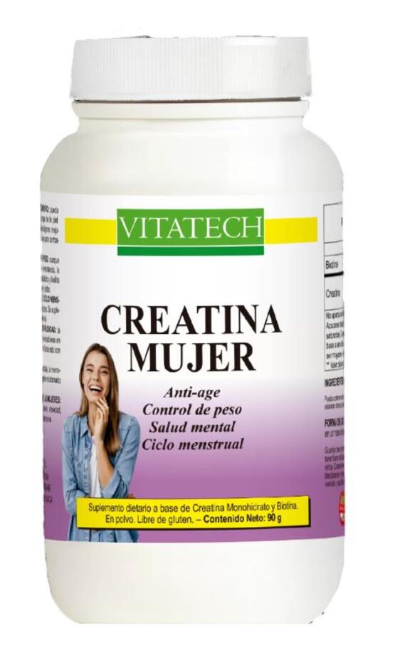 Creatina Mujer x 90 gr = Vitatech