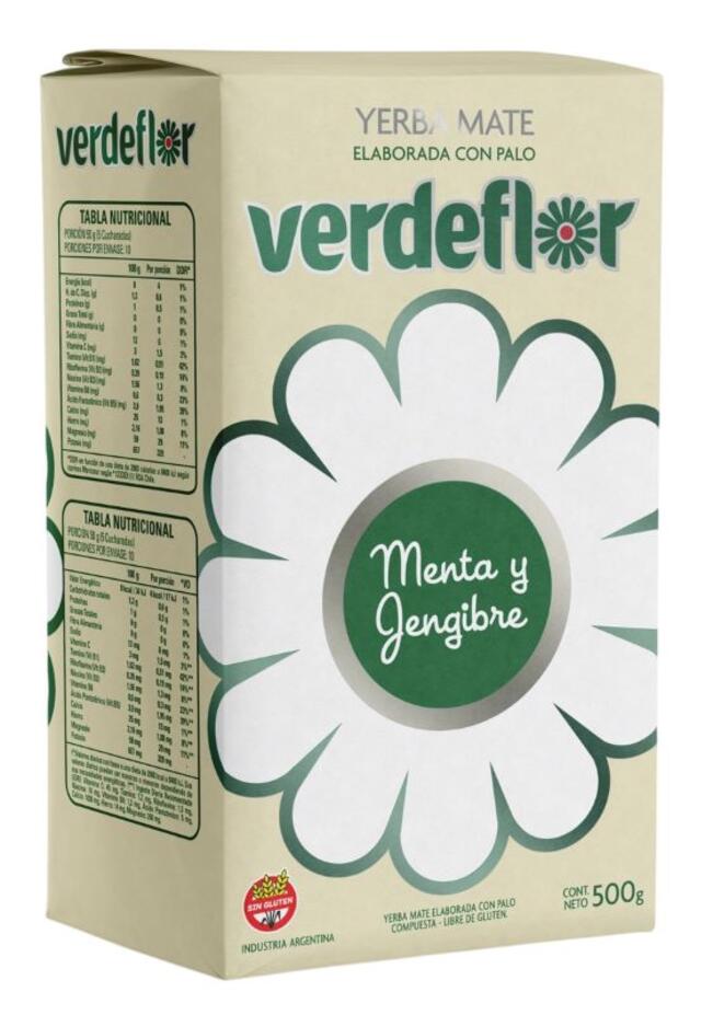 Yerba con Menta y Jengibre x 500 gr VerdeFlor