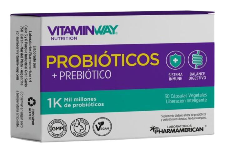 Probióticos + Prebióticos 1K x 30 Vitamin Way