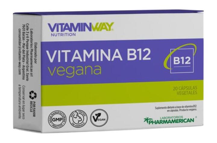 Vitamina B12 Vegana x 20 caps Vitamin Way