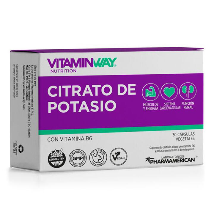 Citrato de Potasio x 30 caps Vitamin Way