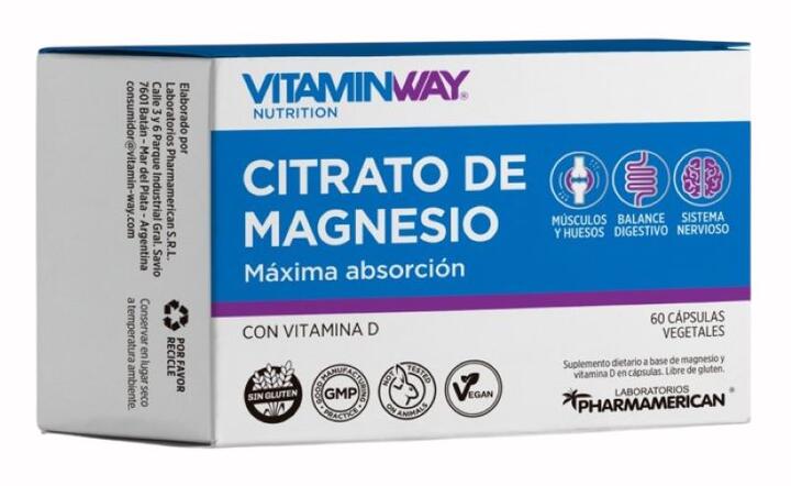 Citrato de Magnesio x 60 comp Vitamin Way