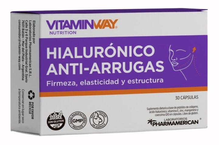 Hialurónico Anti-Arrugas x 30 caps Vitamin Way