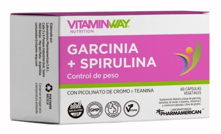 Garcinia + Spirulina x 60 caps Vitamin Way