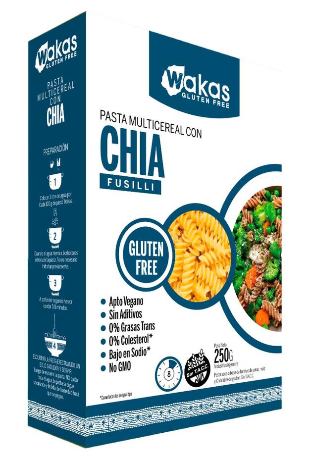 Fideos Chía x 250 Wakas