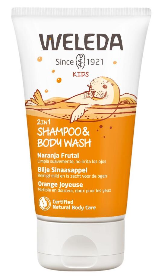 Champú y Gel de Ducha Naranja Frutal x 150 cc Weleda